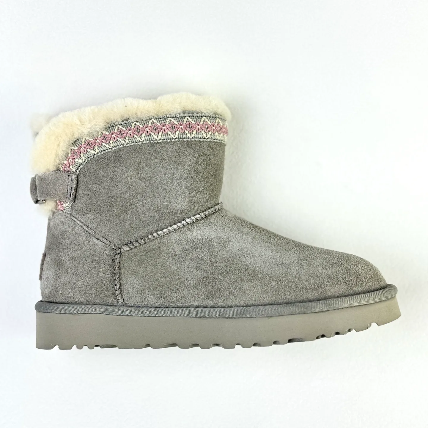 Local 💰560 Guangzhou top version ❗UGG Classic Novelty cow split leather fashionable round toe snow boots women’s style arrived